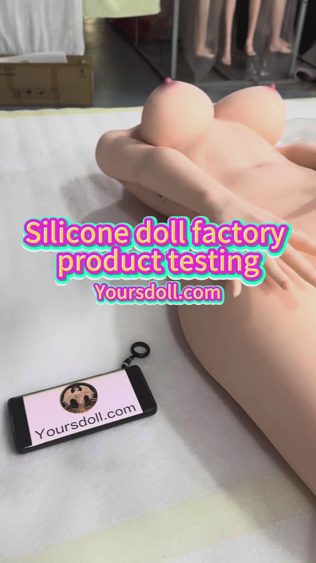 On site shooting of silicone doll factory