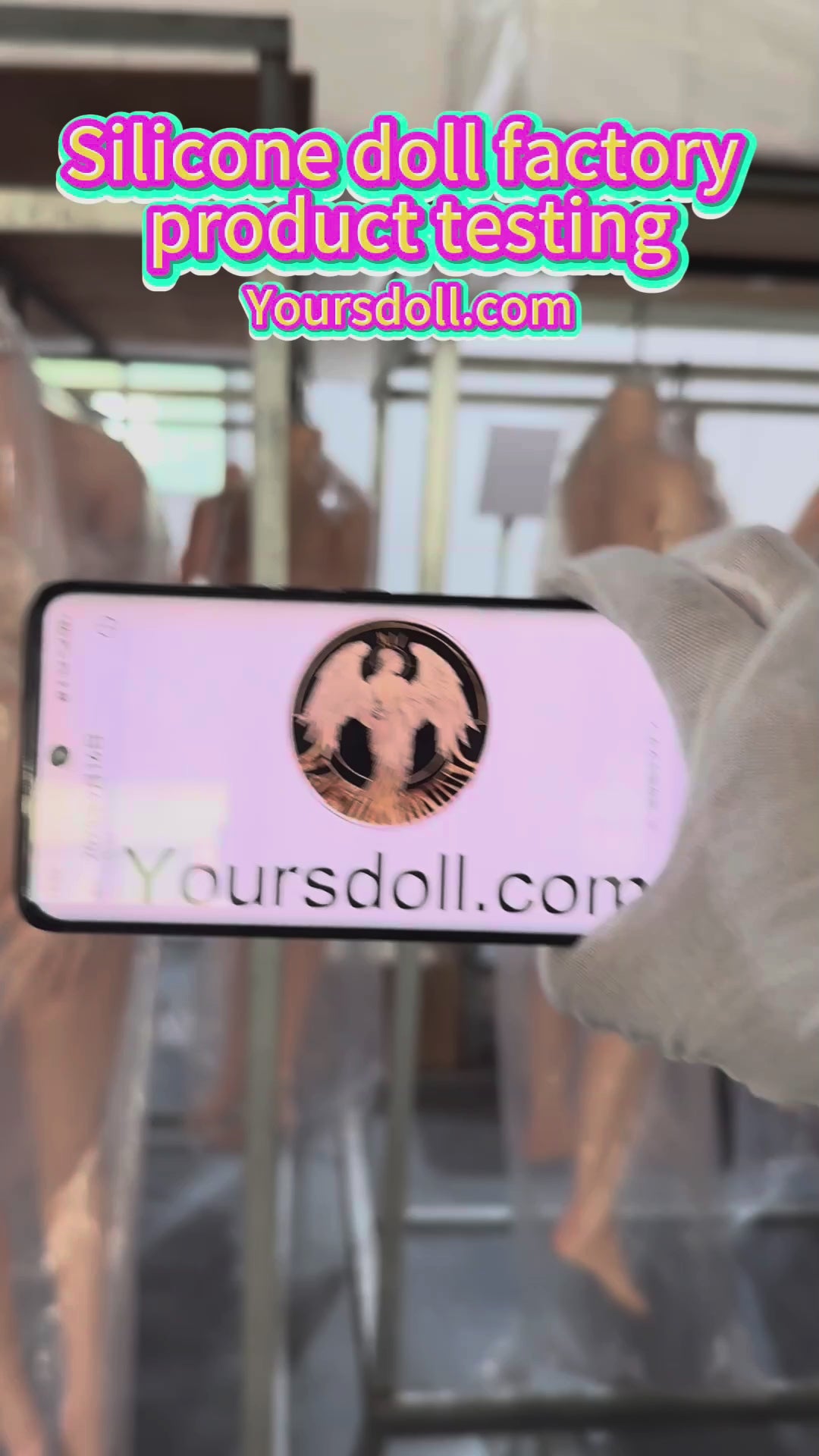 On site shooting of silicone doll factory